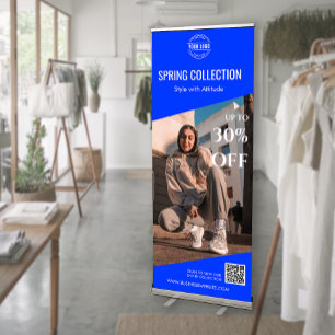 custom Photo Store New Arrival Seasonal Sale Retractable Banner