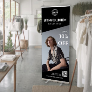 custom Photo Store New Arrival Seasonal Sale Retractable Banner