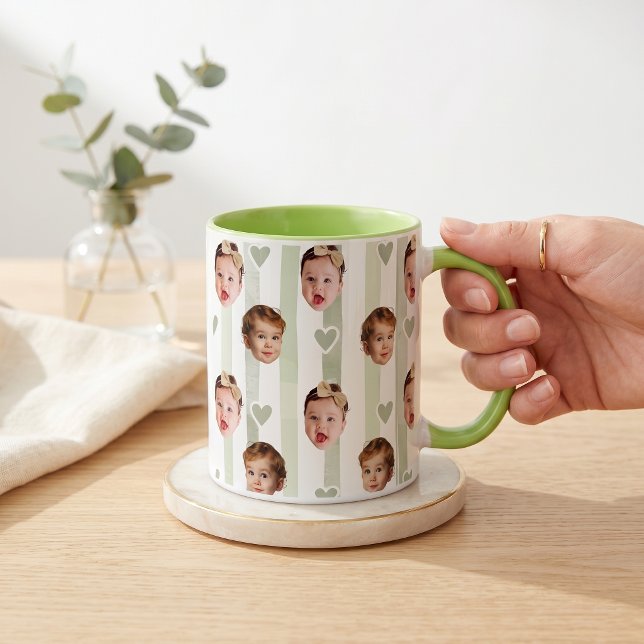 Custom Photo Stripe Cup | Baby Face Cute (Creator Uploaded)