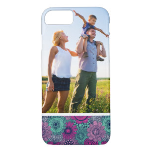 Custom Photo Stylish Floral Pattern iPhone 8/7 Case