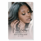 Custom Photo Sweet Sixteen Birthday Welcome Sign