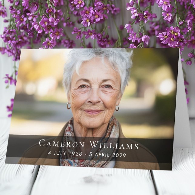 Custom photo sympathy bereavement thank you folded card (Custom photo sympathy bereavement thank you folded card)