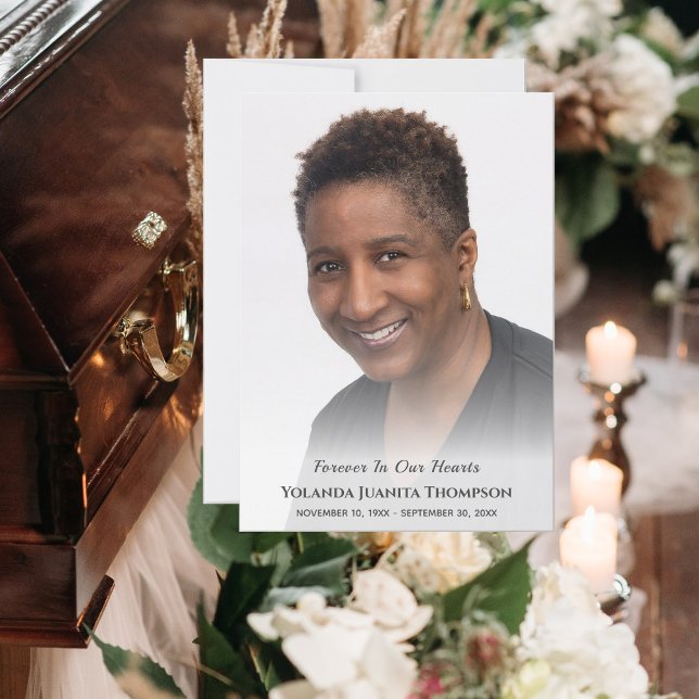Custom Photo Sympathy Funeral Memorial Bereavement Thank You Card (Creator Uploaded)