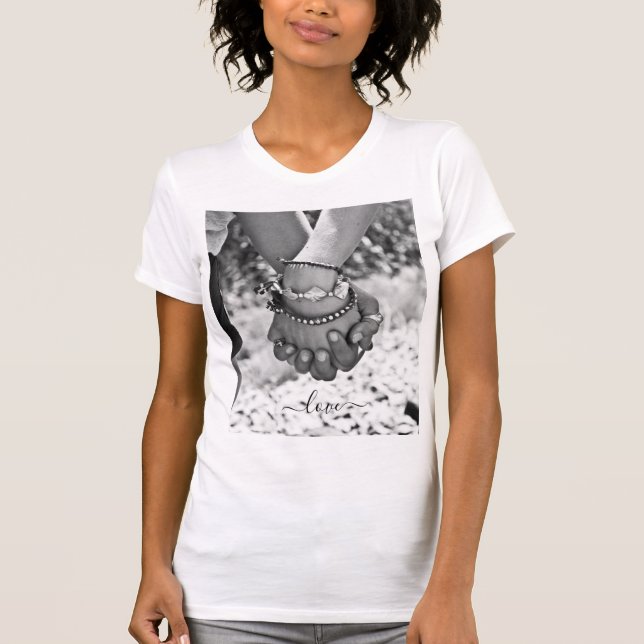 Custom Photo T-Shirt with Text - Love (Front)