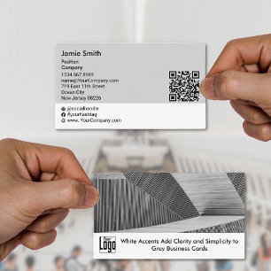 Custom Photo Tagline Social Landscape Business Card