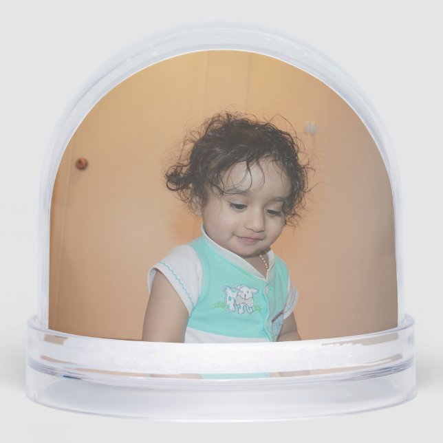 Custom Photo Template Family Baby Kids Gift 2025 Snowglobe (Front)