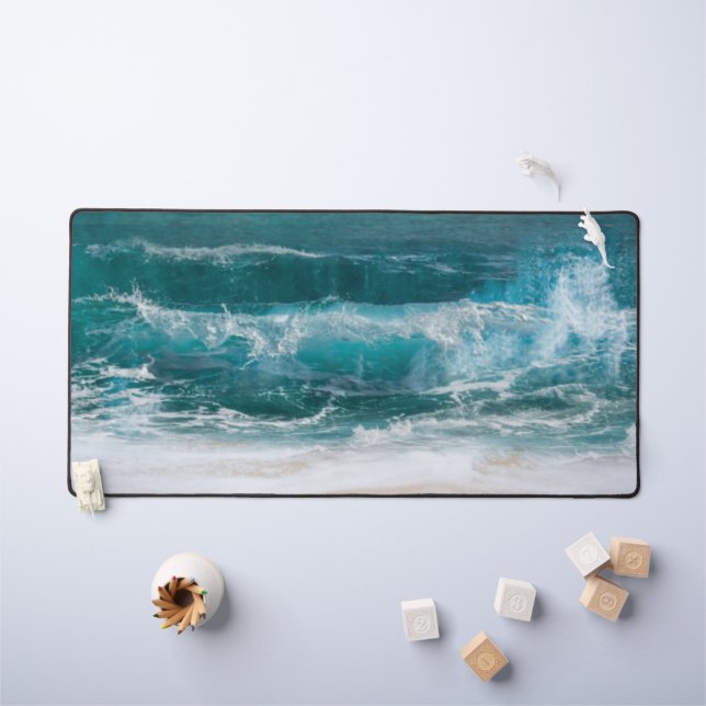 Custom Photo Template Personalised Modern Simple Desk Mat (Kids Table)