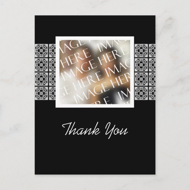 Custom Photo Template Thank You Card (Front)