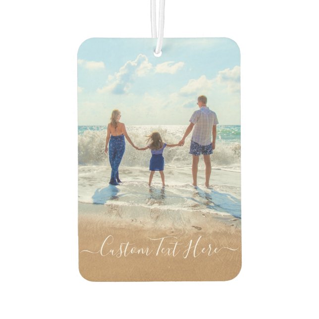 Custom Photo Text Air Freshener Your Family Photos (Back)