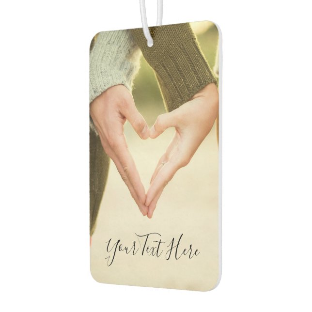 Custom Photo Text Air Freshener Your Own Design (Left)