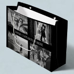 Custom Photo, Text and Colour Wedding Graduation Large Gift Bag<br><div class="desc">Big Moments, Bigger Smiles 🎁 Custom Photo Gift Bag: Celebrate in style with this large custom gift bag—add 8 favourite photos, your own text, and colour! Perfect for weddings, graduations, anniversaries & more. Please got into the design tool at the bottom of the personalisation tab to change the background colour....</div>