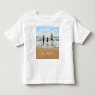 Custom Photo Text Baby T-Shirt Unique Your Design