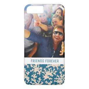 Custom Photo & Text Beautiful Coral Pattern iPhone 8 Plus/7 Plus Case