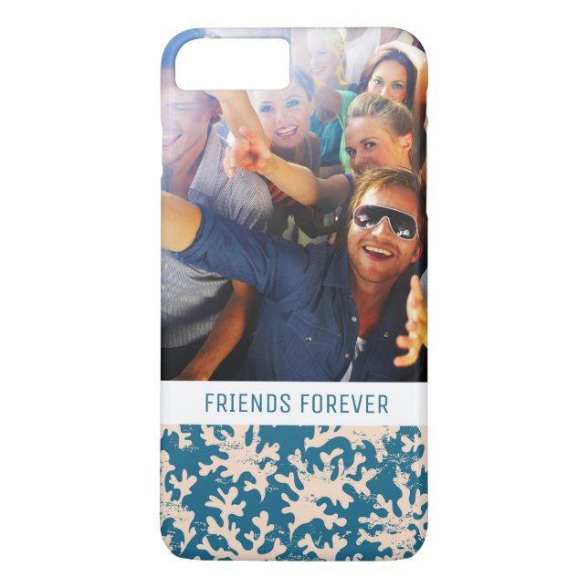Custom Photo & Text Beautiful Coral Pattern Case-Mate iPhone Case (Back)