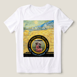 Custom Photo Text – Birthday Holiday Anniversary Tri-Blend Shirt