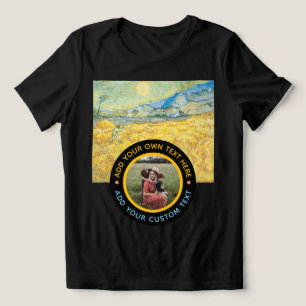 Custom Photo Text – Birthday Holiday Anniversary Tri-Blend Shirt