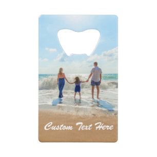Custom Photo Text Bottle Opener Your Family Photos