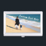 Custom Photo Text Business Card Case Your Fhotos<br><div class="desc">Custom Photo and Text Business Card Cases - Your Own Design - Special - Personalised Family / Friends or Personal Business Card Holders Gift - Add Your Text and Photo - Resize and move or remove and add elements / image with Customisation tool ! Choose font / size / colour...</div>