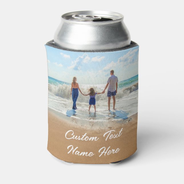 Custom Photo Text Can Cooler Your Family Photos (Can Back)