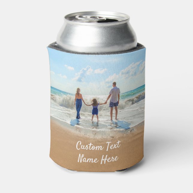 Custom Photo Text Can Cooler Your Family Photos (Can Back)