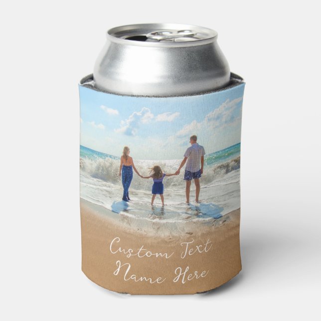 Custom Photo Text Can Cooler Your Family Photos (Can Front)
