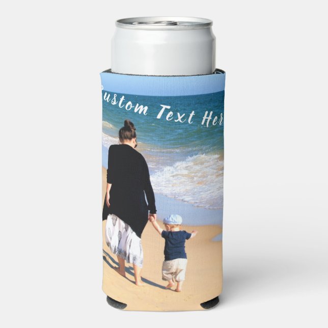 Custom Photo Text Can Cooler Your Photos with Mum (Seltzer Back)