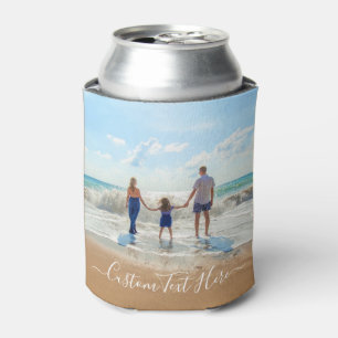 Custom Photo Text Can Cooler - Your Summer Design