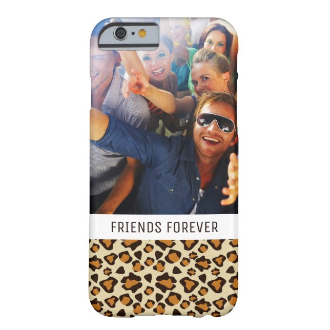 Custom Photo & Text Cheetah skin pattern Case-Mate iPhone Case (Back)