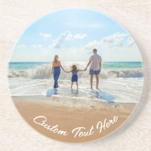 Custom Photo Text Coaster Your Favourite Photos