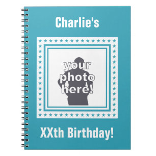 CUSTOM PHOTO, TEXT & COLOR notebook