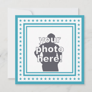 CUSTOM PHOTO, TEXT & COLOR party invitations