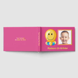 Custom Photo, Text & Colour Birthday Guest Book