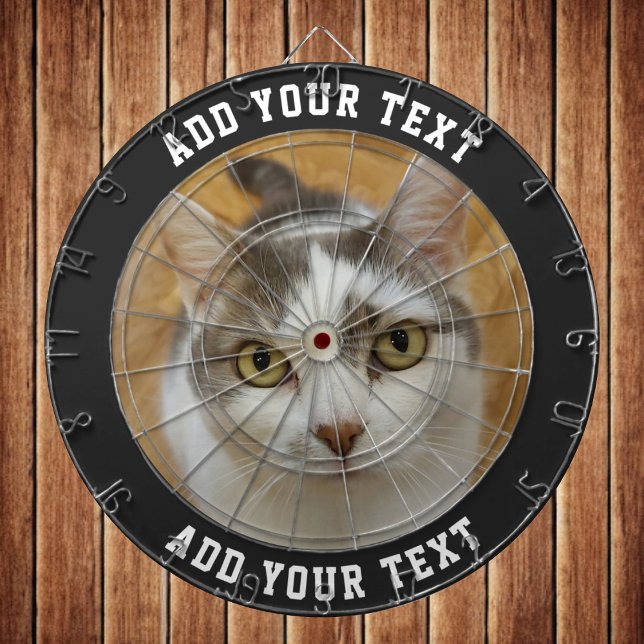 Custom Photo Text Colour Personalised Dartboard (Creator Uploaded)