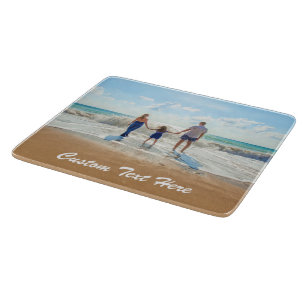 Custom Photo Text Cutting Board - Your Own Design