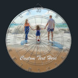 Custom Photo Text Dart Board Your Favourite Photos<br><div class="desc">Custom Photo and Text Dart Board - Unique Your Own Design Personalised Family / Friends or Personal Dartboards Gift - Add Your Photo / Text / more - Resize and move or remove and add elements / image with Customisation tool ! Choose font / size / colour ! Good Luck...</div>
