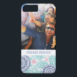 Custom Photo & Text Ethnic Paisley Pattern iPhone 8 Plus/7 Plus Case<br><div class="desc">Beautiful vintage floral seamless for your business © and ® Bigstock® - All Rights Reserved.</div>