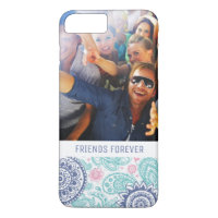 Custom Photo & Text Ethnic Paisley Pattern