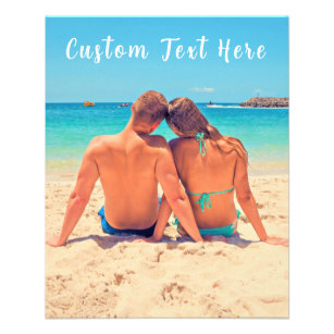 Custom Photo Text Flyer Your Own Design - Couple