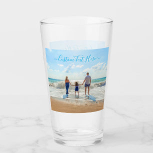 Custom Photo Text Glass with Your Favourite Photos