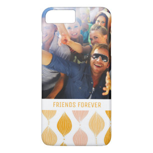 Custom Photo & Text Golden Ogee Pattern iPhone 8 Plus/7 Plus Case