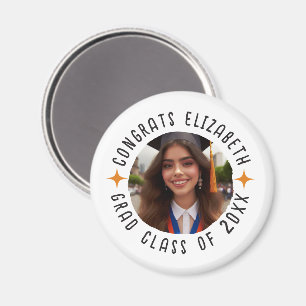 Custom Photo Text Graduation Congrats Grad Magnet