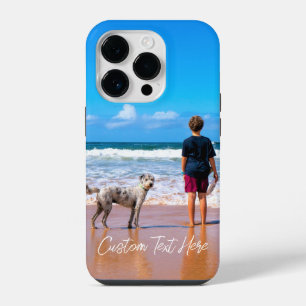 Custom Photo Text iPhone Case Your Pets Photos