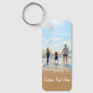 Custom Photo Text Keychain Your Family Photos