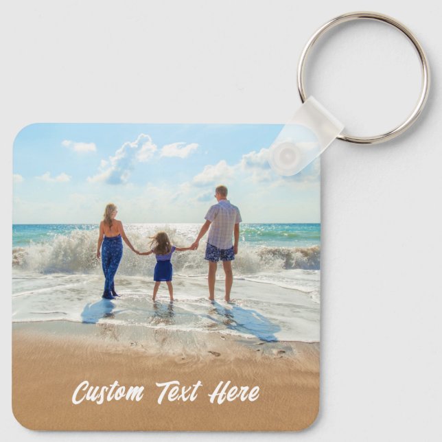 Custom Photo Text Keychain Your Favourite Photos (Back)