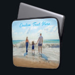 Custom Photo Text Laptop Sleeve Your Family Gift<br><div class="desc">Custom Photo - Unique Your Own Design Personalised Family / Friends or Personal Gift - Add Your Photo / Text / more - Resize and move or remove and add elements / image with Customisation tool ! Choose font/ size / colour ! Good Luck - Be Happy :)</div>
