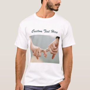 Custom Photo Text Love T-Shirt Your Romantic Gift