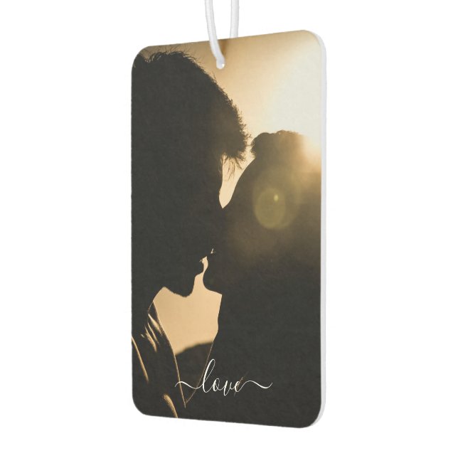 Custom Photo Text Love Your Design Air Freshener (Left)