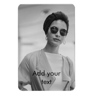 Custom Photo & Text  Magnet