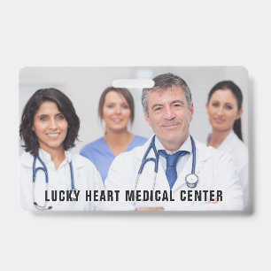 Custom Photo & Text Medical / Hospital badges ID Badge