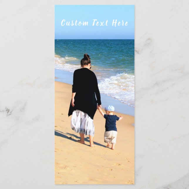Custom Photo Text Menu Your Family Photos Mum (Back)